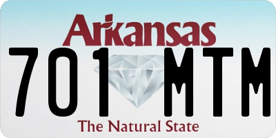 AR license plate 701MTM