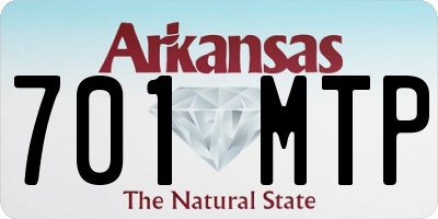 AR license plate 701MTP
