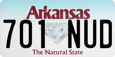 AR license plate 701NUD