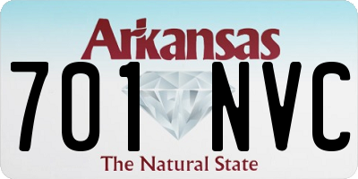 AR license plate 701NVC