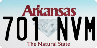 AR license plate 701NVM