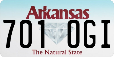 AR license plate 701OGI