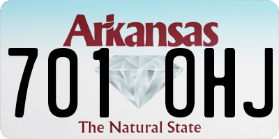 AR license plate 701OHJ