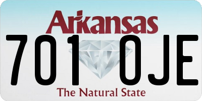 AR license plate 701OJE