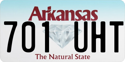 AR license plate 701UHT