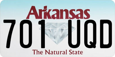 AR license plate 701UQD