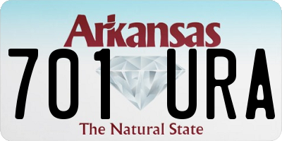 AR license plate 701URA