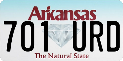 AR license plate 701URD