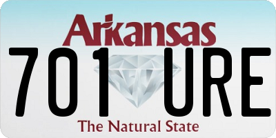 AR license plate 701URE
