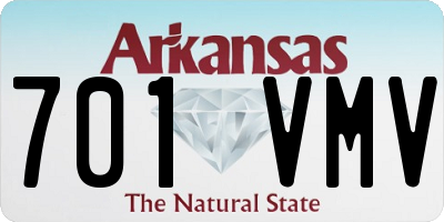 AR license plate 701VMV