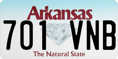 AR license plate 701VNB