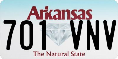 AR license plate 701VNV
