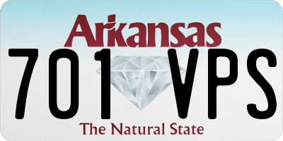 AR license plate 701VPS