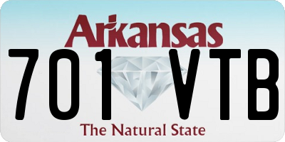 AR license plate 701VTB