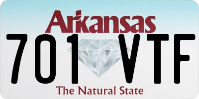 AR license plate 701VTF