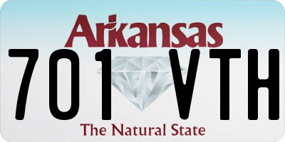 AR license plate 701VTH