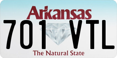 AR license plate 701VTL