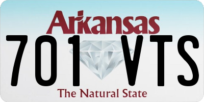 AR license plate 701VTS