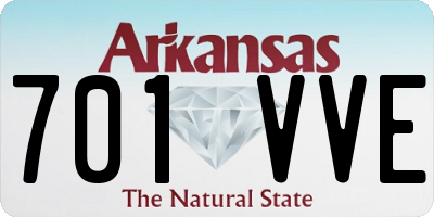 AR license plate 701VVE