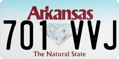 AR license plate 701VVJ