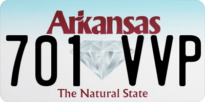 AR license plate 701VVP