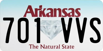AR license plate 701VVS
