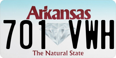 AR license plate 701VWH