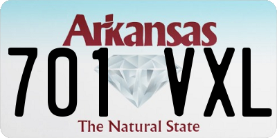 AR license plate 701VXL
