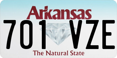 AR license plate 701VZE