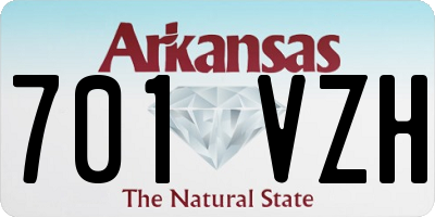 AR license plate 701VZH