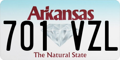 AR license plate 701VZL