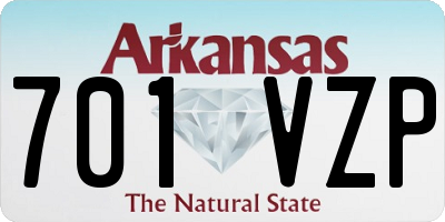 AR license plate 701VZP