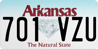 AR license plate 701VZU