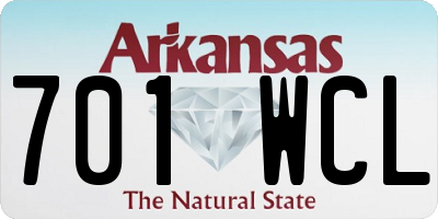 AR license plate 701WCL