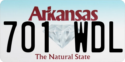 AR license plate 701WDL