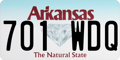 AR license plate 701WDQ