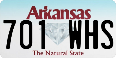 AR license plate 701WHS
