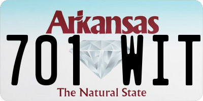 AR license plate 701WIT