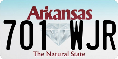 AR license plate 701WJR