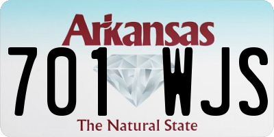 AR license plate 701WJS