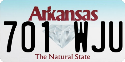 AR license plate 701WJU