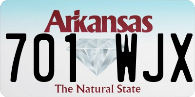 AR license plate 701WJX