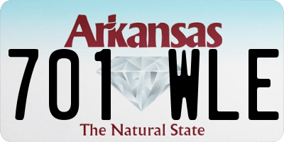 AR license plate 701WLE