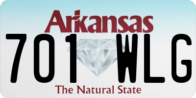AR license plate 701WLG