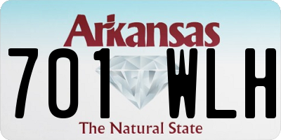 AR license plate 701WLH