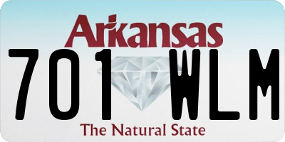 AR license plate 701WLM