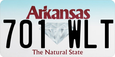 AR license plate 701WLT