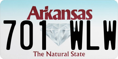 AR license plate 701WLW