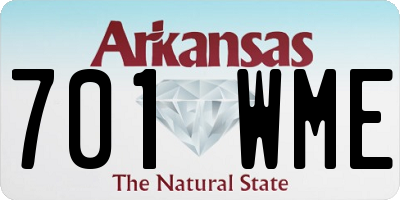 AR license plate 701WME