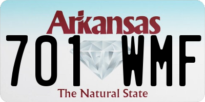AR license plate 701WMF